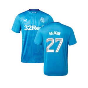 2023-2024 Rangers Players Training Tee (Deep Water) (Balogun 27)