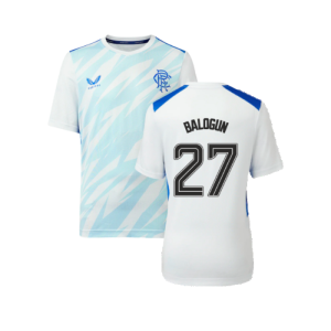 2023-2024 Rangers Players Match Day Home Tee (White) - Kids (Balogun 27)