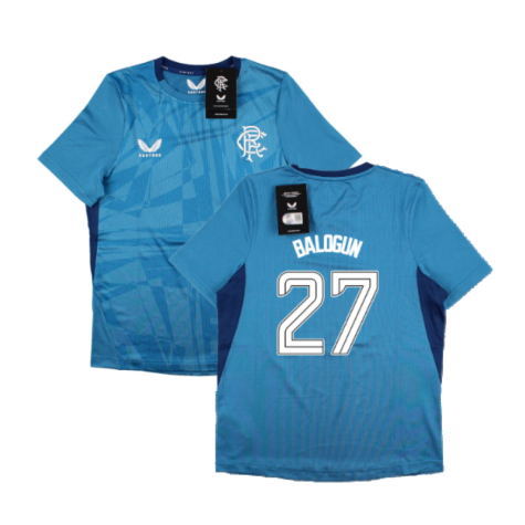 2023-2024 Rangers Players Training Tee (Deep Water) - Kids (Balogun 27)