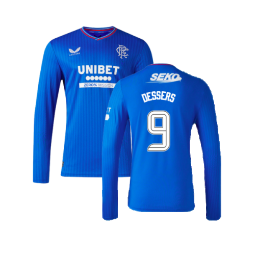 2023-2024 Rangers Long Sleeve Home Shirt (Dessers 9)