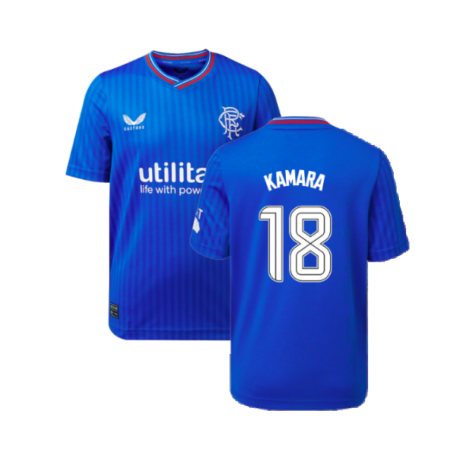 2023-2024 Rangers Home Shirt (Kids) (Kamara 18)