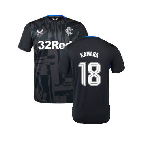 2023-2024 Rangers Coaches Training Tee (Ebony) (Kamara 18)