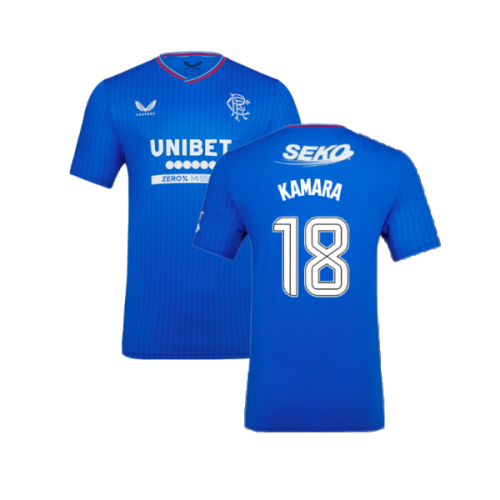 2023-2024 Rangers Pro Authentic Home Shirt (Kamara 18)