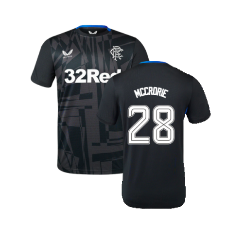 2023-2024 Rangers Coaches Training Tee (Ebony) (McCrorie 28)