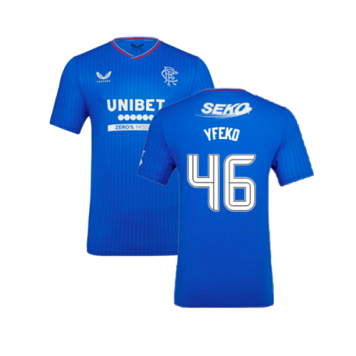 2023-2024 Rangers Pro Authentic Home Shirt (Yfeko 46)