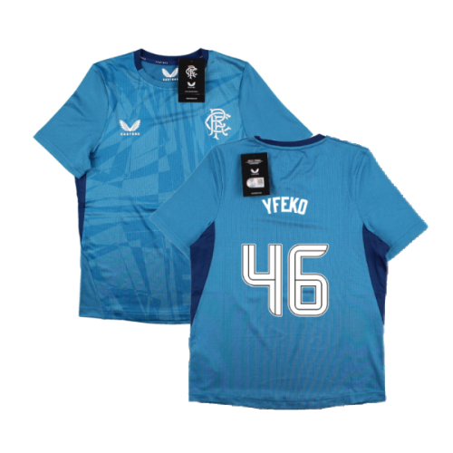 2023-2024 Rangers Players Training Tee (Deep Water) - Kids (Yfeko 46)