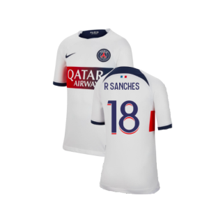 2023-2024 PSG Away Shirt (Kids) (R Sanches 18)