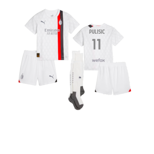 2023-2024 AC Milan Away Mini Kit (Pulisic 11)