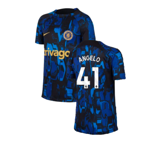 2023-2024 Chelsea Academy Pro Tee (Blue) - Kids (Angelo 41)