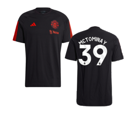 2023-2024 Man Utd Training Tee (Black) (McTominay 39)