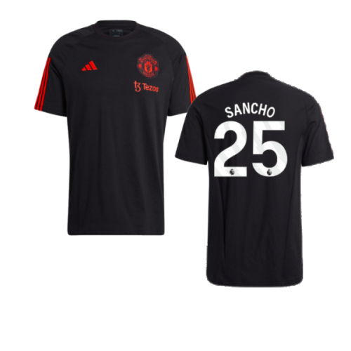 2023-2024 Man Utd Training Tee (Black) (Sancho 25)