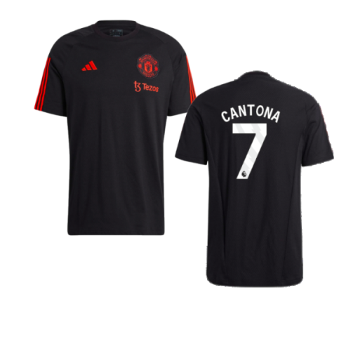 2023-2024 Man Utd Training Tee (Black) (Cantona 7)