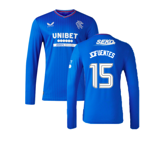 2023-2024 Rangers Long Sleeve Home Shirt (J Cifuentes 15)