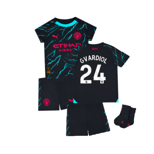 2023-2024 Man City Third Baby Kit (Gvardiol 24)