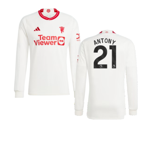 2023-2024 Man Utd Long Sleeve Third Shirt (Antony 21)