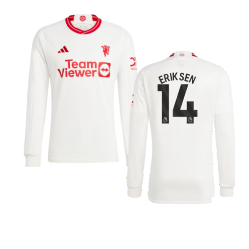 2023-2024 Man Utd Long Sleeve Third Shirt (Eriksen 14)