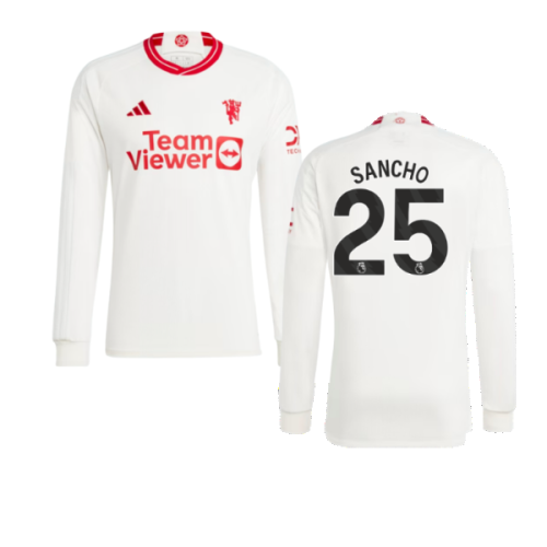 2023-2024 Man Utd Long Sleeve Third Shirt (Sancho 25)