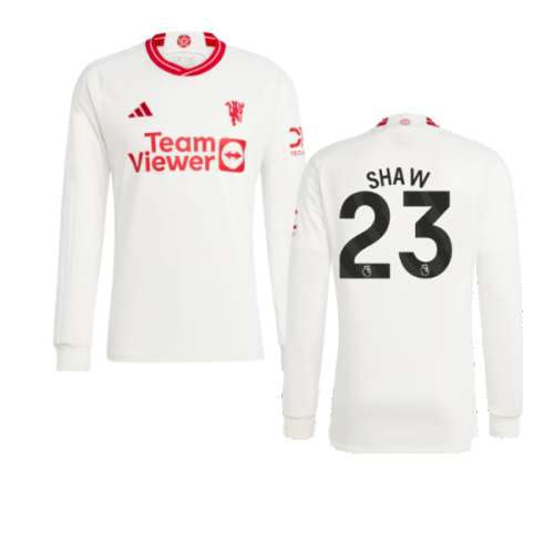 2023-2024 Man Utd Long Sleeve Third Shirt (Shaw 23)