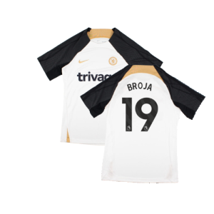 2023-2024 Chelsea Strike Training Shirt (White) (Broja 19)