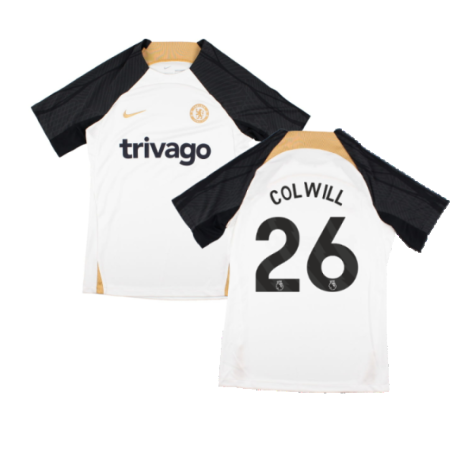 2023-2024 Chelsea Strike Training Shirt (White) (Colwill 26)