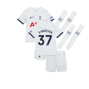 2023-2024 Tottenham Home Mini Kit (Van De Ven 37)