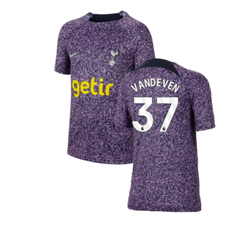 2023-2024 Tottenham Hotspur Academy Pro Pre-Match Top (Kids) (Van De Ven 37)