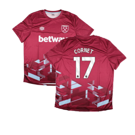 2023-2024 West Ham Warm Up Jersey (Claret) (CORNET 17)