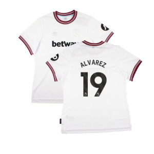 2023-2024 West Ham United Away Shirt (Ladies) (ALVAREZ 19) 2023-2024 West Ham United Away Shirt (Ladies) (ALVAREZ 19)