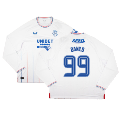 2023-2024 Rangers Long Sleeve Away Shirt (Danilo 99)