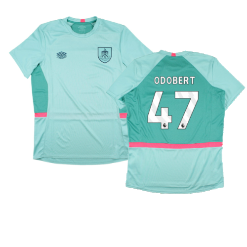 2023-2024 Burnley Training Jersey (Aqua) (Odobert 47)