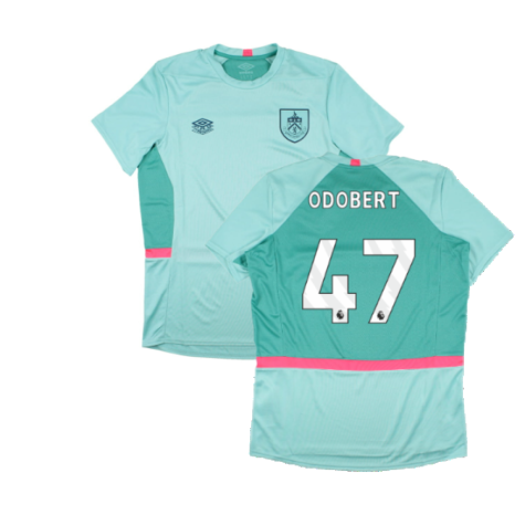 2023-2024 Burnley Training Jersey (Aqua) (Odobert 47)