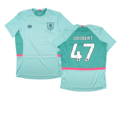 2023-2024 Burnley Training Jersey (Aqua) (Odobert 47)