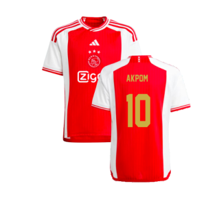 2023-2024 Ajax Home Shirt (Kids) (Akpom 10)