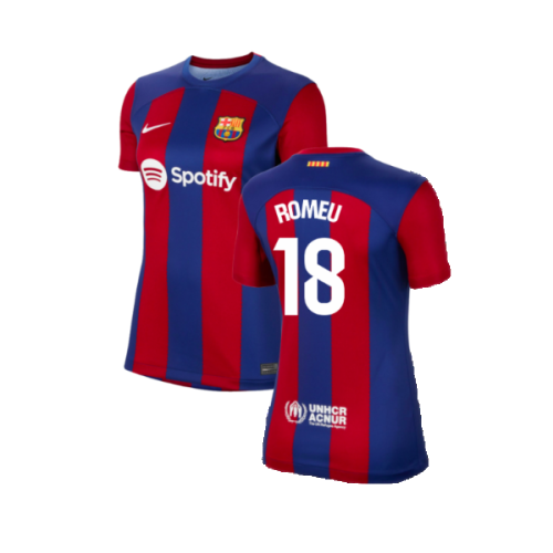 2023-2024 Barcelona Home Shirt (Ladies) (Romeu 18)