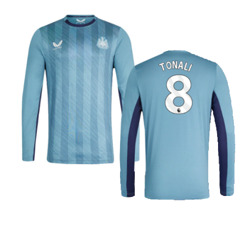 2023-2024 Newcastle Players Training Long Sleeve Tee (Bluestone) (Tonali 8)