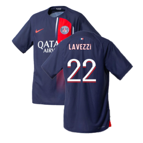 2023-2024 PSG Home Match Authentic Shirt (Lavezzi 22)