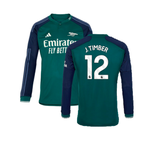 2023-2024 Arsenal Long Sleeve Third Shirt (J.Timber 12)