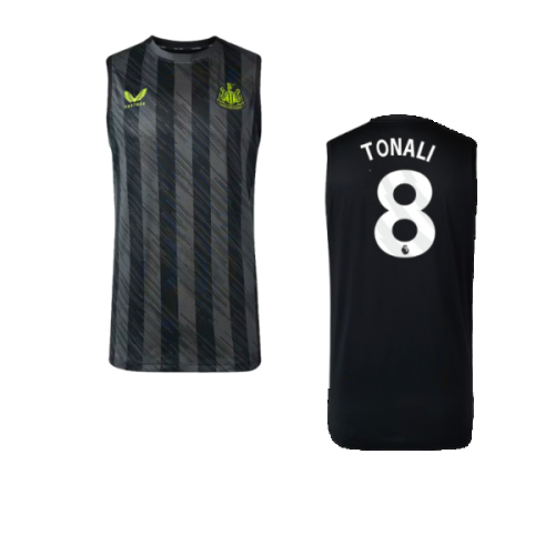 2023-2024 Newcastle Coaches Training Vest (Black) (Tonali 8)