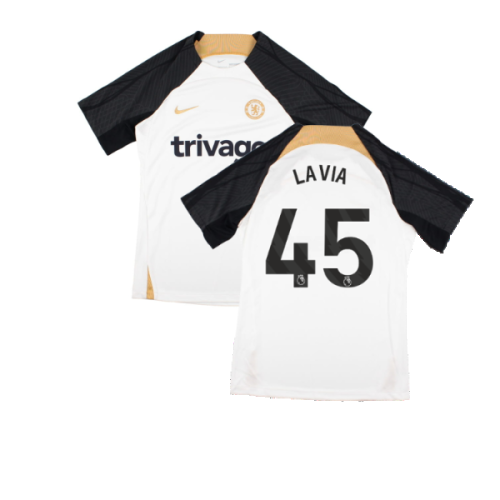 2023-2024 Chelsea Strike Training Shirt (White) (Lavia 45)