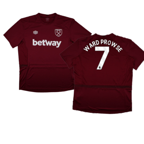 2023-2024 West Ham Training Jersey (Claret) (Ward Prowse 7)