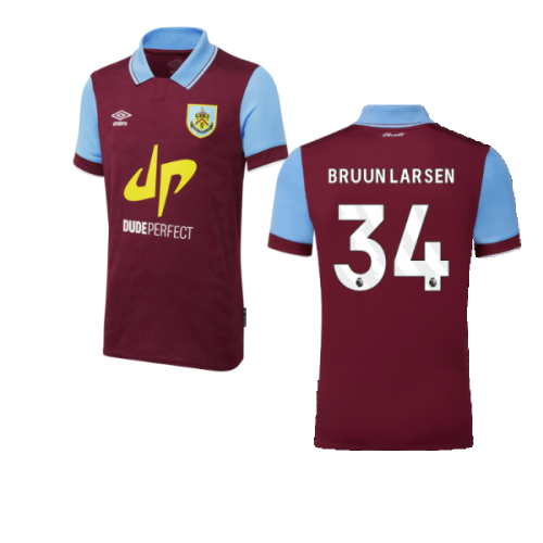 2023-2024 Burnley Home Shirt (Kids) (Bruun Larsen 34)