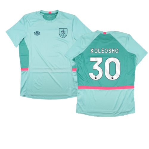 2023-2024 Burnley Training Jersey (Aqua) (Koleosho 30)