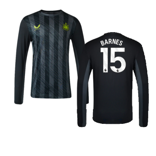 2023-2024 Newcastle Coaches Training Long Sleeve Tee (Black) (Barnes 15)