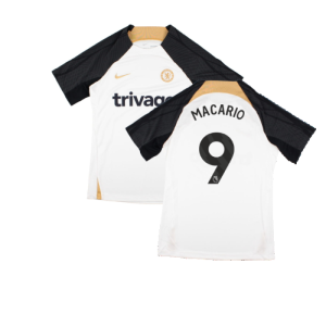 2023-2024 Chelsea Strike Training Shirt (White) (Macario 9)