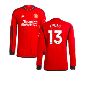 2023-2024 Man Utd Authentic Long Sleeve Home Shirt (F Fuso 13) 2023-2024 Man Utd Authentic Long Sleeve Home Shirt (F Fuso 13)