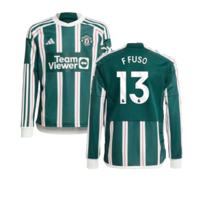 2023-2024 Man Utd Away Long Sleeve Shirt (Kids) (F Fuso 13) 2023-2024 Man Utd Away Long Sleeve Shirt (Kids) (F Fuso 13)