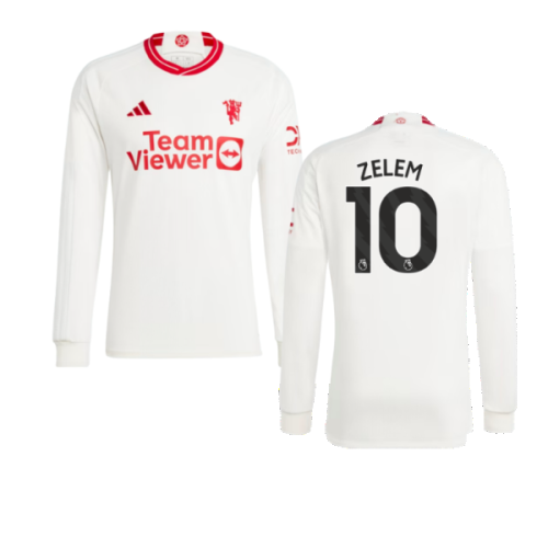 2023-2024 Man Utd Long Sleeve Third Shirt (Zelem 10)