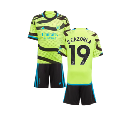 2023-2024 Arsenal Away Mini Kit (S.Cazorla 19)