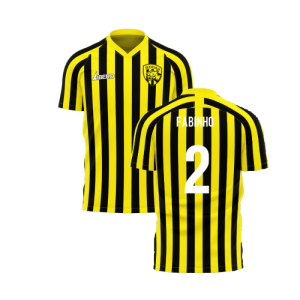 Al-Ittihad 2024-2025 Stripe Home Concept Football Kit (Libero) (Fabinho 2)