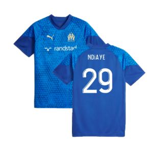 2023-2024 Marseille Training Jersey (Blue) (Ndiaye 29)